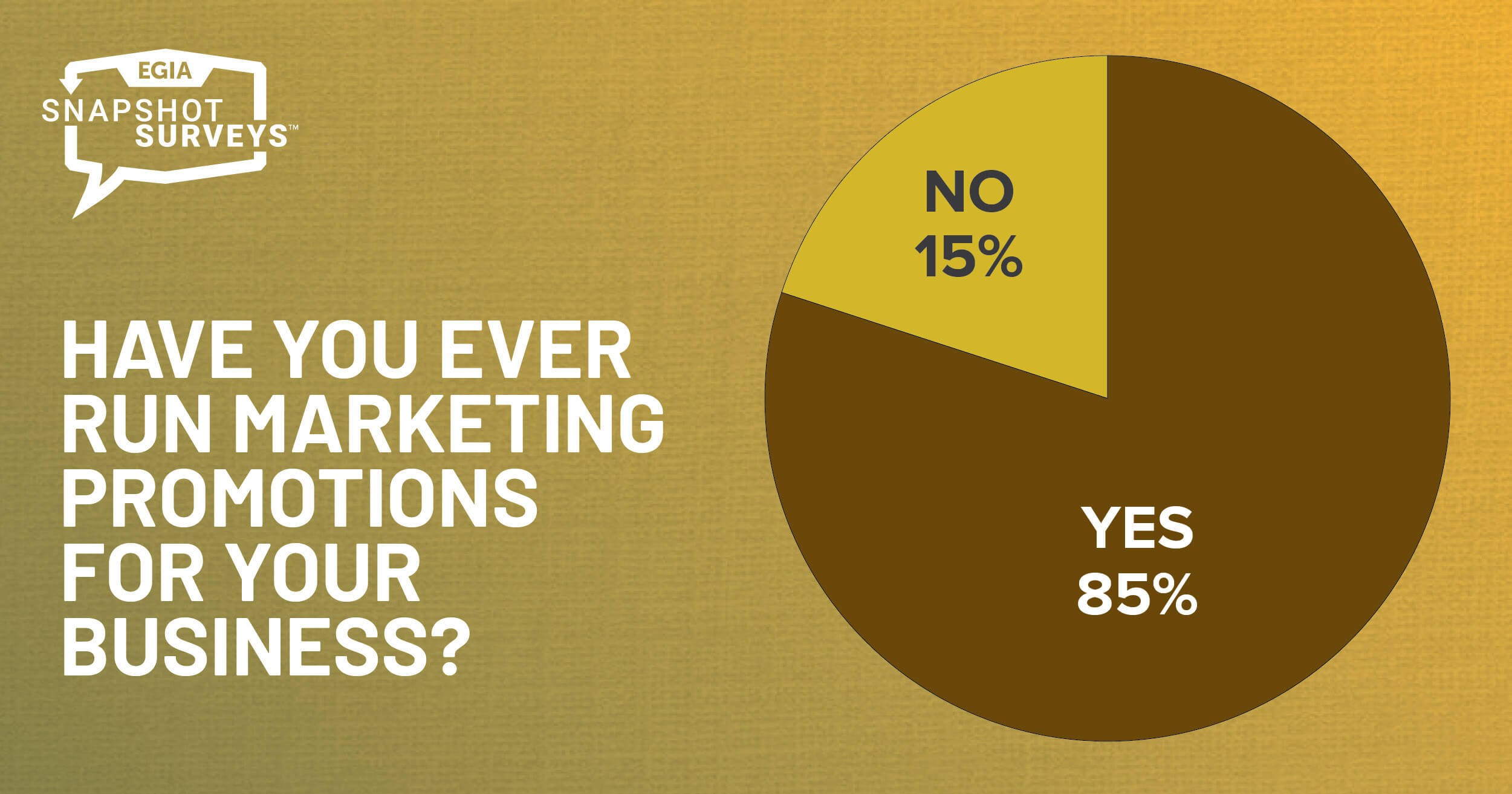 EGIA Snapshot Survey - Running Marketing Promotions